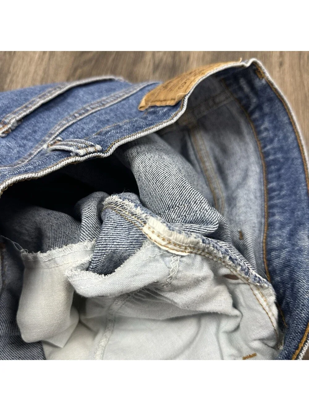 VTG Levi's 511 Men's Blue Jeans Orange Tab 80s Slim Fit Faded Denim 36x30